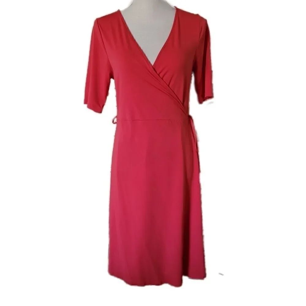 Mama Vneck wrap Nursing maternity hot tamale dress